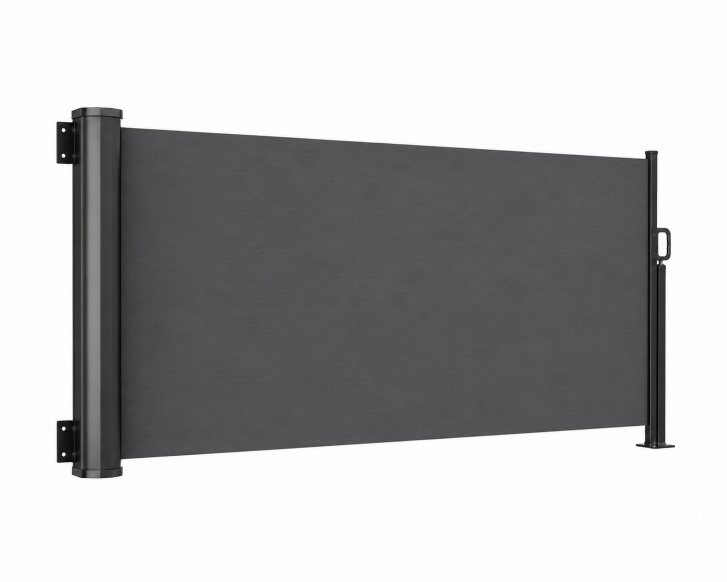 Osłona boczna z poliestru i stali antracytowa 200x300 cm
