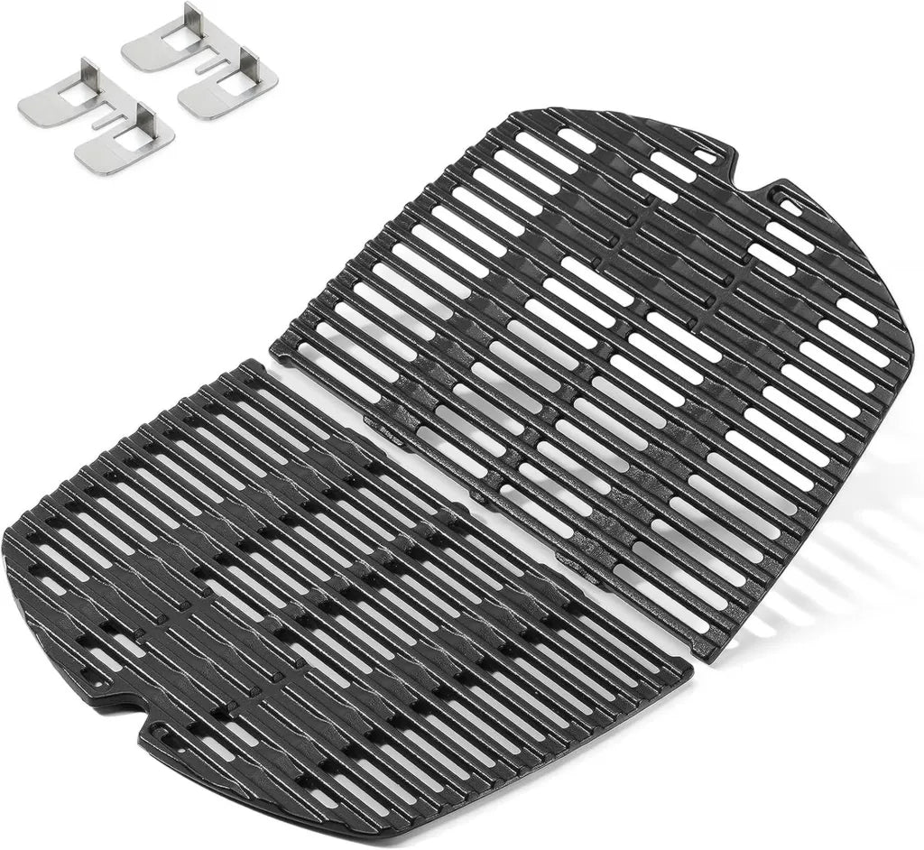 Ruszt żeliwny Onlyfire do grillów Weber Q200/Q220/Q2000/Q2200/Q2400, zestaw 2 szt.