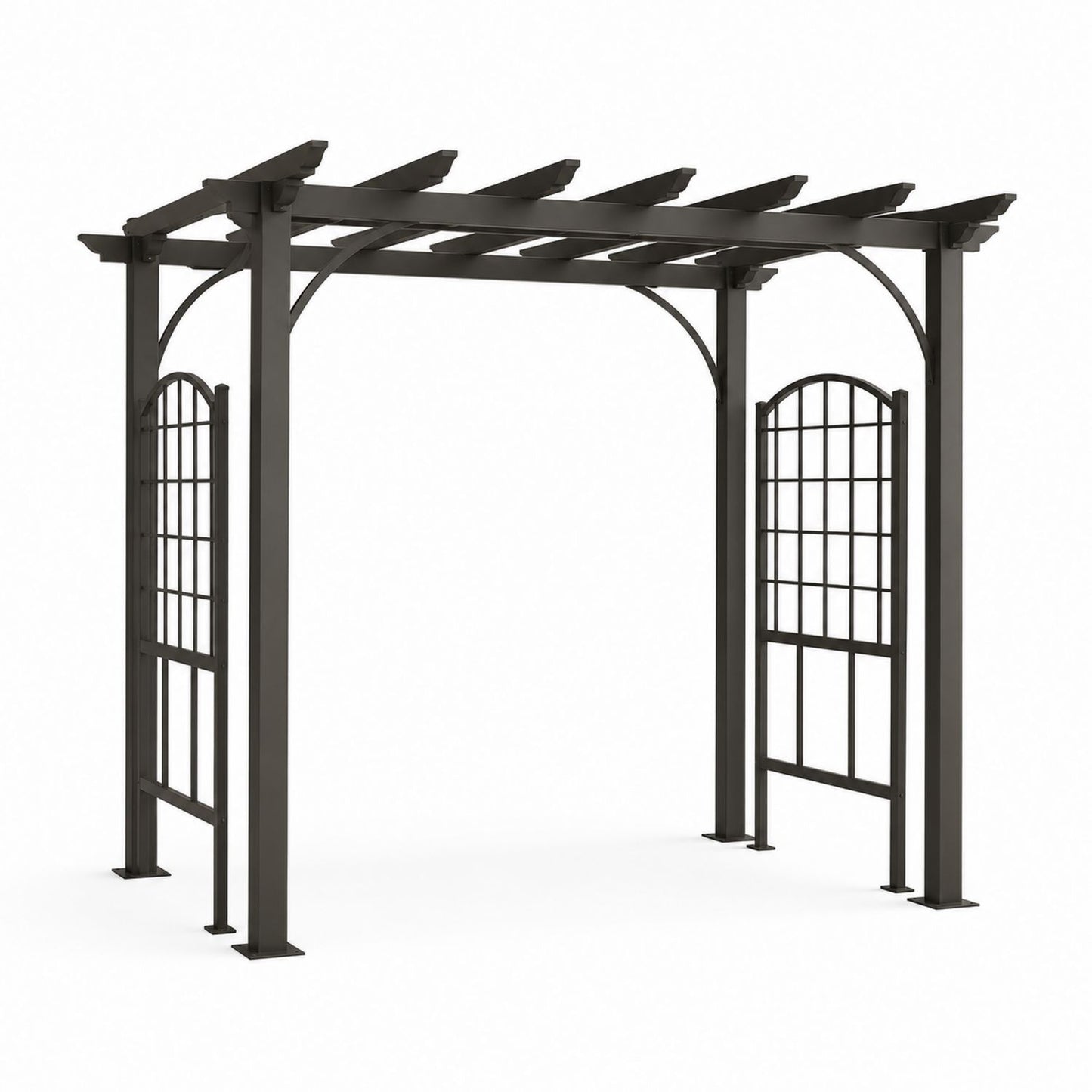 Metalowa pergola czarna 300x300 cm