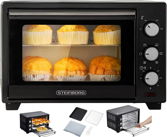 Mini piekarnik Steinborg 25L z termoobiegiem i grillem, 1600W