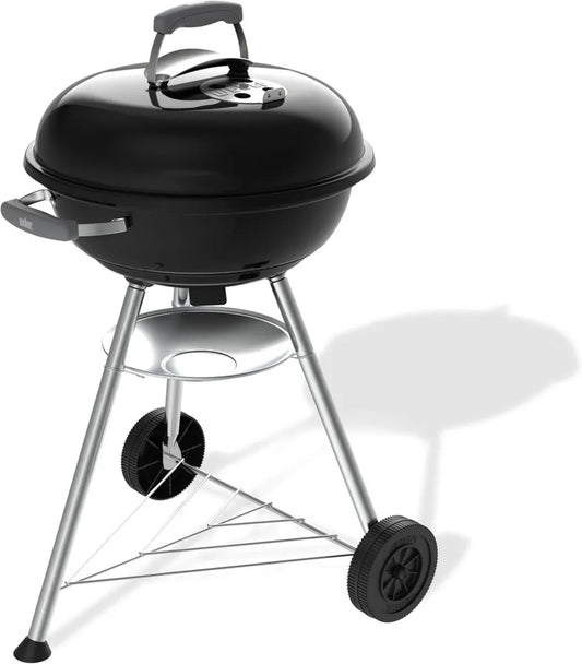 Grill Węglowy Weber Compact Kettle 47 cm Czarny, Odporny na Rdzę
