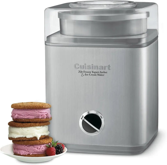 CUISINART Maszynka do Robienia Lodów, 60 W, 1,23 l, Stal Nierdzewna, Srebrna