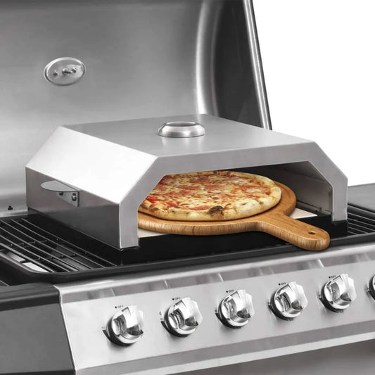 Przenośny piec do pizzy ze stali nierdzewnej z kamieniem ceramicznym na grill węglowy i gazowy