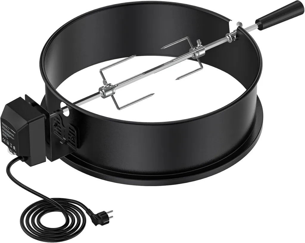 Obrotowy rożen Onlyfire do grilli Weber 47 cm, czarny emaliowany