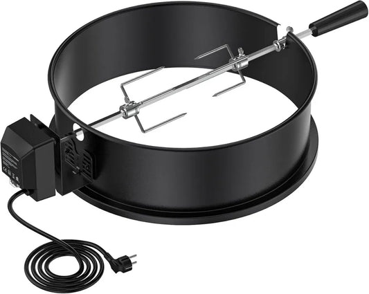 Obrotowy rożen Onlyfire do grilli Weber 47 cm, czarny emaliowany