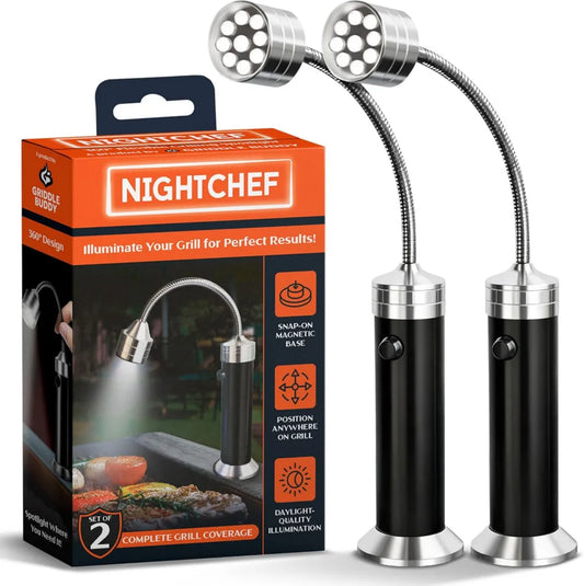 Magnetyczna lampa LED 360° do grilla - odporna na warunki pogodowe, do Traeger, Pit Boss, idealna na prezent