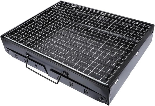 Przenośny Mini Grill Węglowy do Ogrodu i Kempingu, Trwały Stalowy Konstrukcja