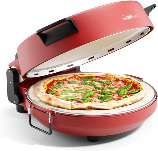 Elektryczny piec do pizzy Clatronic z kamieniem, do 350°C, szybka włoska pizza w domu