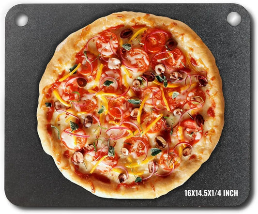 VEVOR Stal do Pieczenia Pizzy 40x36,8 cm, Płyta Stalowa do Pieca, Wstępnie Sezonowana