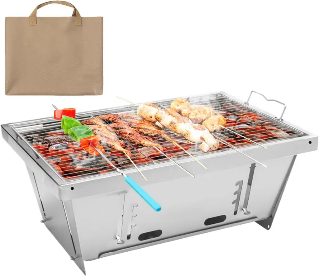 Przenośny Grill Węglowy Składany na Kemping i Piknik