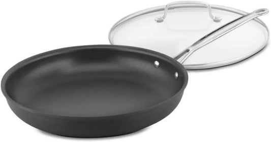 Cuisinart Patelnia Nieprzywierająca ze Szklaną Pokrywą, Twarda Anodowana 30 cm