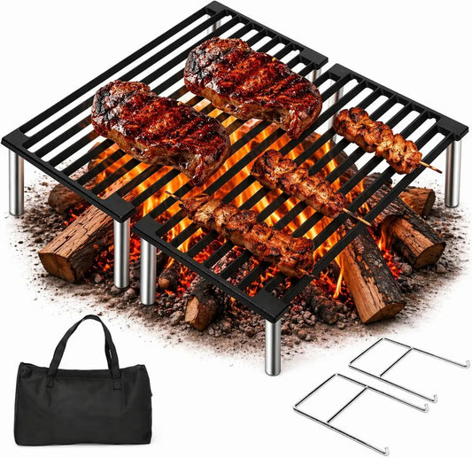 Przenośny grill węglowy Denmay z torbą i uchwytem na imprezy ogrodowe 40,6 cm
