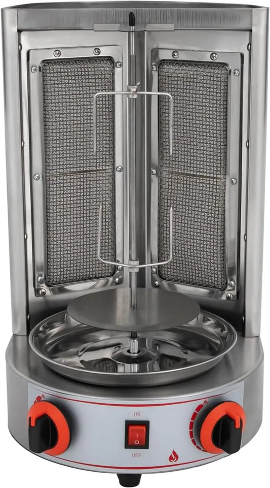 Pionowy Grill Gazowy do Kebaba 4300 W, Stołowy, Do Domu i Restauracji