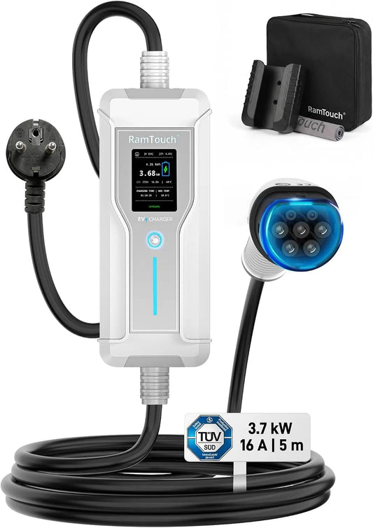3,7 kW, 16 A, Ładowarka EV