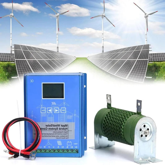 Wind-Solar-Hybrid regulator ładowania Mppt 5000 W z odłączeniem obciążenia 12 V/24 V/48 V do modułów solarnych i turbin wiatrowych