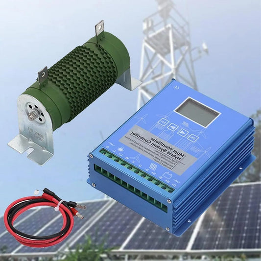 kompatybilny z generatorem turbiny wiatrowej, panelem słonecznym, Hybrydowy regulator ładowania MPPT 6000 W MPPT z rozładowaniem 12 V/24 V/48 V