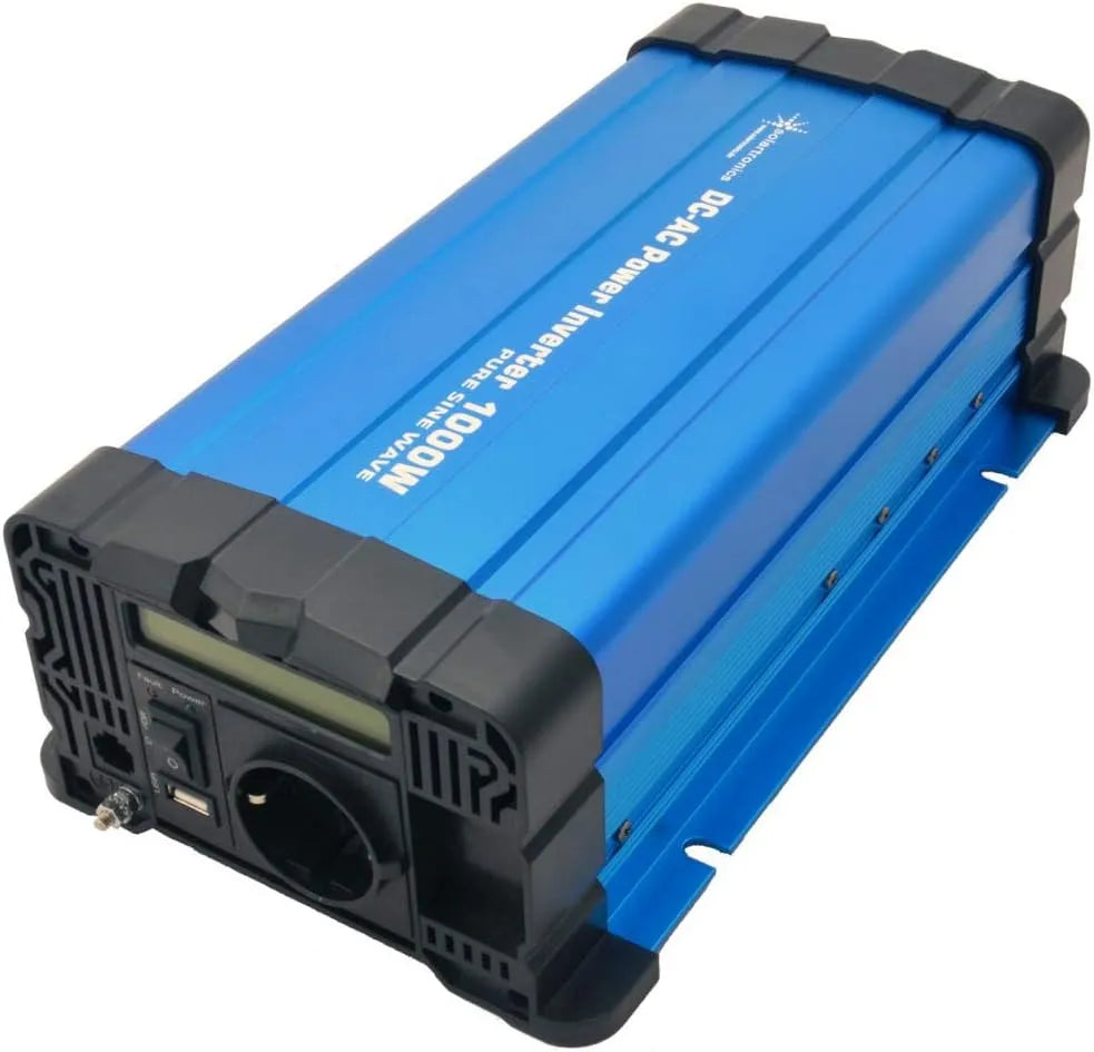 SOLARTRONICS FS1000D Przetwornica DC-AC i konwerter napięcia, zasilanie słoneczne, 1000 W, 2000 W, 24 V, 230 V, na kemping i do kampera