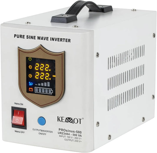 Zasilania PROsinus-500 Przetwornica DC-AC i konwerter napięcia, 300W, 500VA, 12V, 230V