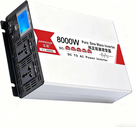 Przetwornica DC-AC i konwerter napięcia, 8000W, 12V, 24V, 48V