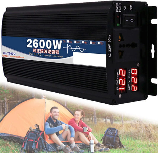 Przetwornica DC-AC i konwerter napięcia, 1600 W, 2200 W, 2600 W, 3000 W