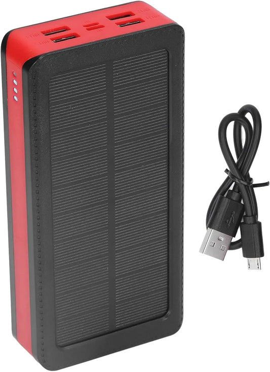 Power bank z szybkim ładowaniem i przenośna ładowarka, 30000 mAh, zasilanie słoneczne