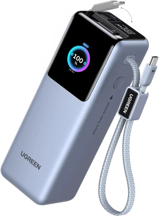 Power bank z szybkim ładowaniem i przenośna ładowarka, z USB-C, 25000mAh, 200W