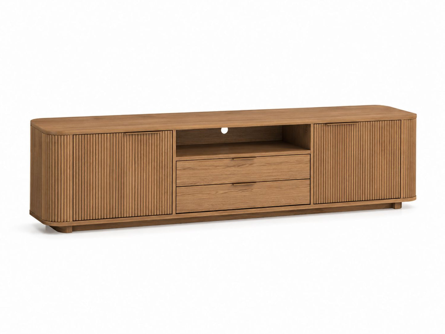 Szafka RTV z drewna dębowego 180 cm
