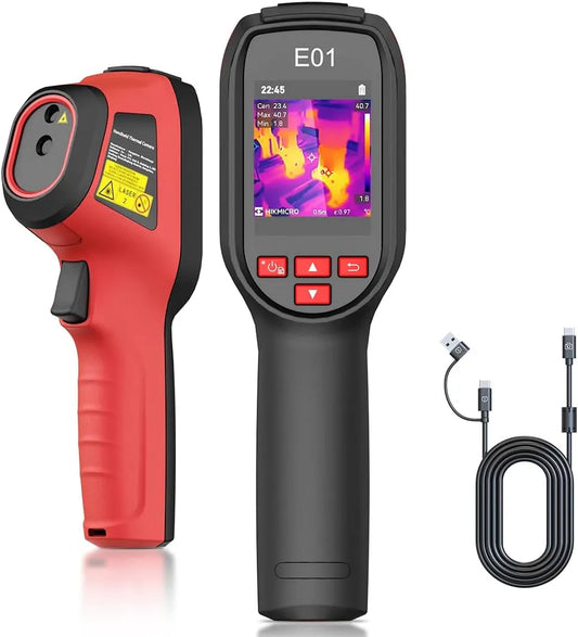 Kamera termowizyjna: E01, HIKMICRO, kompaktowa konstrukcja, z kamerą, 20 Hz, 20°C, 400°C