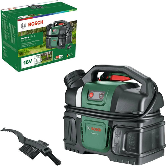 Bosch Myjka ciśnieniowa i myjka wysokociśnieniowa, V-6, mobilna konstrukcja, zasilanie akumulatorowe, 8 poziomów, 18 V