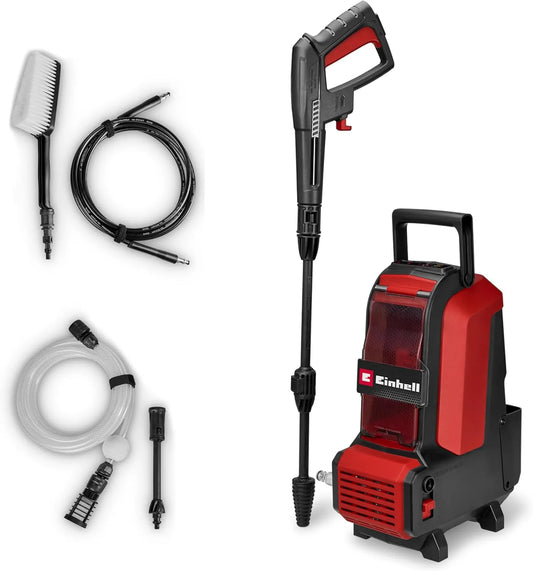 Einhell Akumulatorowa myjka wysokociśnieniowa HYPRESSO 36/105 Power X-Change 36 V – akumulatorowy, zasilanie akumulatorowe, 4 m, 5 m, 105 bar