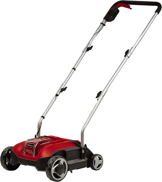 Einhell SC 18 Wertykulator: GC-SC, akumulatorowy, silnik bezszczotkowy, zasilanie akumulatorowe, 28 cm, 18 V