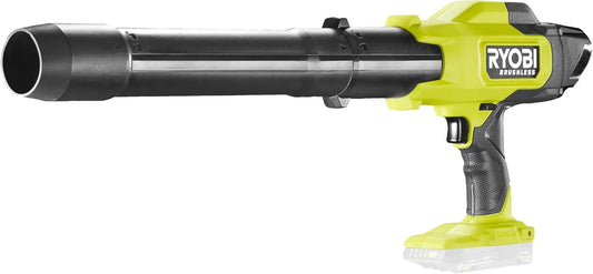 Ryobi RY18BLCXA-0 18V ONE+ bezszczotkowa kompaktowa Dmuchawa do liści przyspieszająca porządkowanie alejek, podjazdów i trawnika i gołe narzędzie