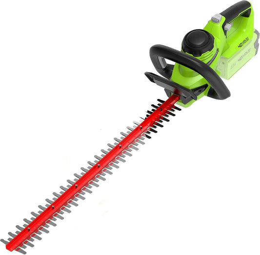 Greenworks G40Ht61 Nożyce do żywopłotu do równego formowania krzewów i zielonych obrzeży: 24,5 × 22,2 × 99,5 cm, 2,8 kg, zielony