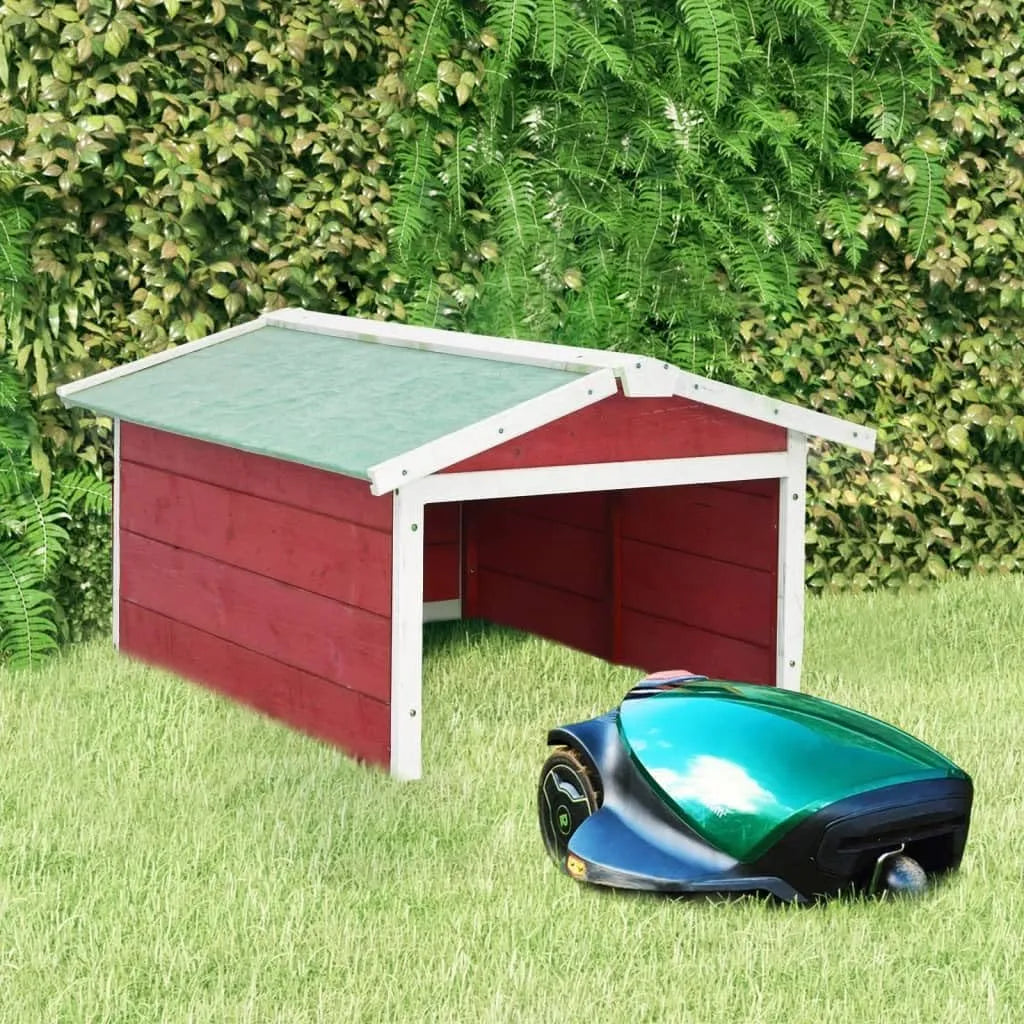 Garaż z litego drewna jodłowego 72 x 87 x 50 – z drewna, odporny na warunki atmosferyczne, 72 × 87 × 50 cm, do obróbki drewna, biały