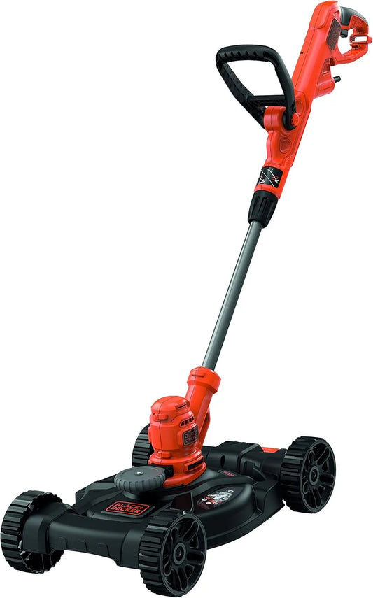 BLACK+DECKER Kosiarka do trawy zapewniająca równomierne koszenie przy pielęgnacji trawnika, 30 cm, czarny