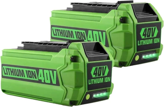Greenworks Akumulator 40 V 6 Ah kompatybilny z, G-MAX, zasilanie akumulatorowe, 2 pièces, 6.0ah