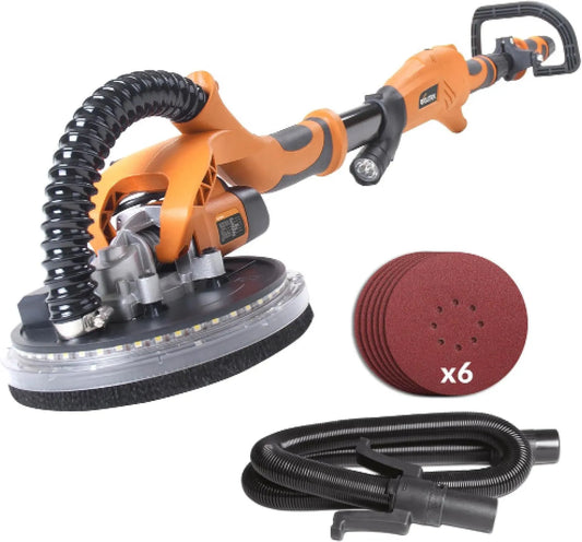 Evolution R225DWS Szlifierka elektryczna – wysięgnik teleskopowy, odsysanie pyłu, wyświetlacz LED, 225 mm