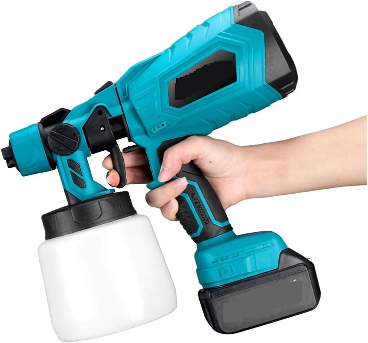 Pistolet do malowania, akumulatorowy, zasilanie akumulatorowe, 1000ML, do prac samochodowych