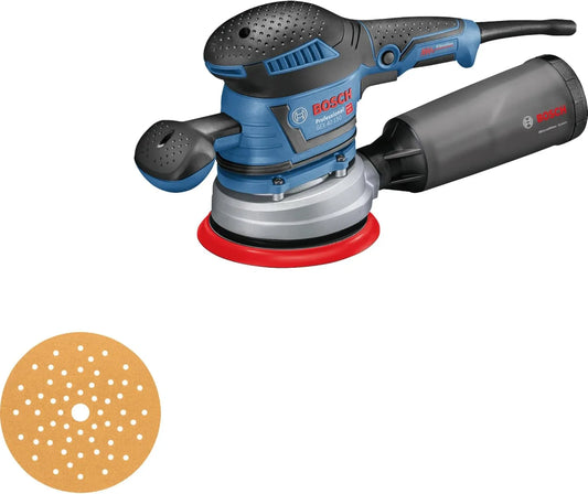 Bosch GEX 40 Szlifierka mimośrodowa – z drewna, do użytku profesjonalnego, 150 mm, do obróbki drewna