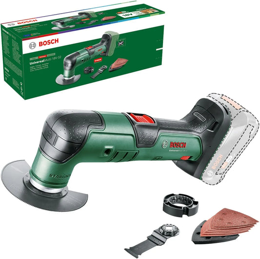 Bosch akumulatorowe narzędzie wielofunkcyjne UniversalMulti 18V-32 1 brzeszczot, akumulatorowy, zasilanie akumulatorowe