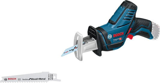 Bosch Piła szablasta i pilarka szablasta: GSA, akumulatorowy, z drewna, zasilanie akumulatorowe, do użytku profesjonalnego, 50 mm, 12V