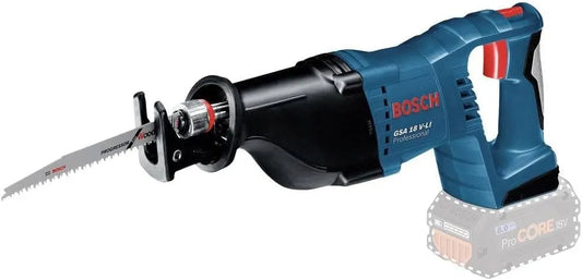 Bosch Piła szablasta i pilarka szablasta: GSA, akumulatorowy, zasilanie akumulatorowe, do użytku profesjonalnego, 28 mm, 18V