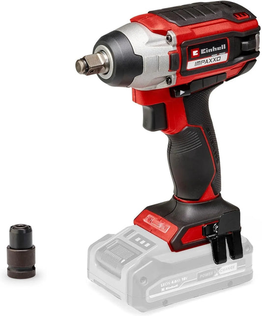 Einhell Klucz udarowy i klucz pneumatyczny: IMPAXXO, akumulatorowy, silnik bezszczotkowy, zasilanie akumulatorowe, 18 V, 230 Nm