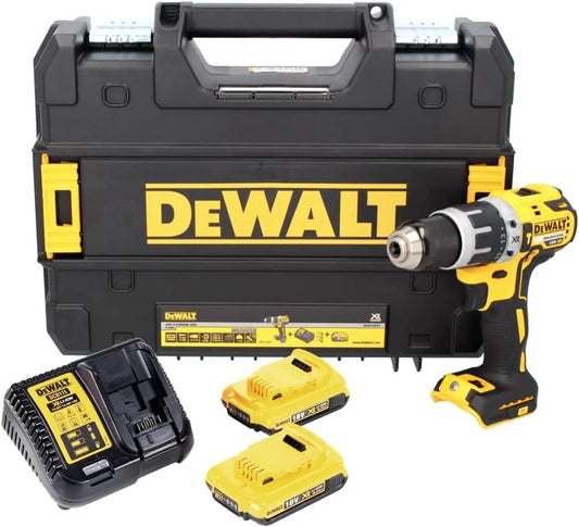 DeWalt Dcd796D2-Qw Wiertarko-wkrętarka do wiercenia i sprawnego mocowania elementów podczas montażu – 19 × 6,7 × 20,3 cm, 3,9 kg, czarny