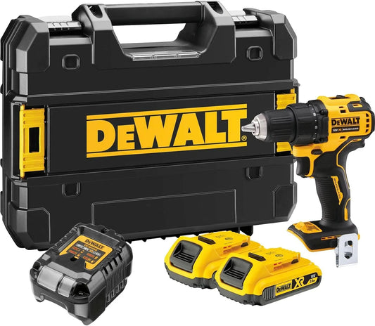 DeWalt DCD708D2T-QW Wiertarko-wkrętarka do wiercenia i sprawnego mocowania elementów podczas montażu, 18 V