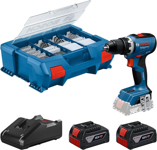 Bosch Professional 18 V firmy Bosch, GSR, akumulatorowy, silnik bezszczotkowy, zasilanie akumulatorowe, do użytku profesjonalnego, 166 mm, 18V
