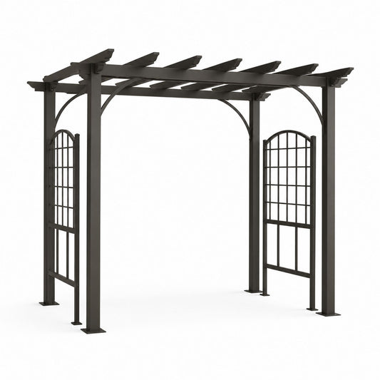 Metalowa pergola czarna 300x300 cm