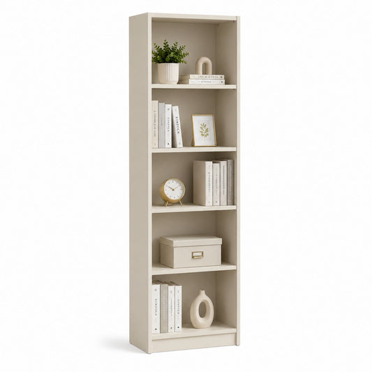 Regał z płyty MDF Beżowy 180x60x30 cm