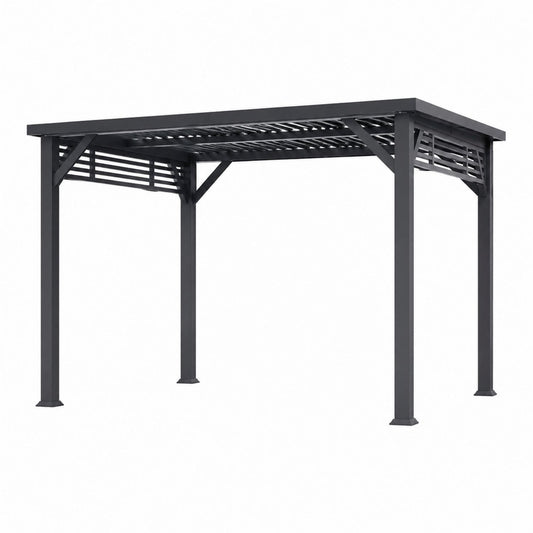 Pergola ogrodowa aluminiowa antracytowa 400x300 cm